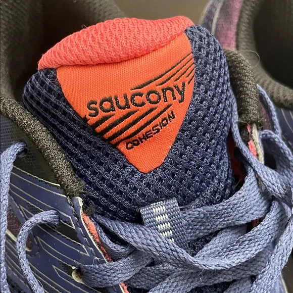 Saucony Cohesion Blue and Pink Athletic Shoes - Picture 10 of 10